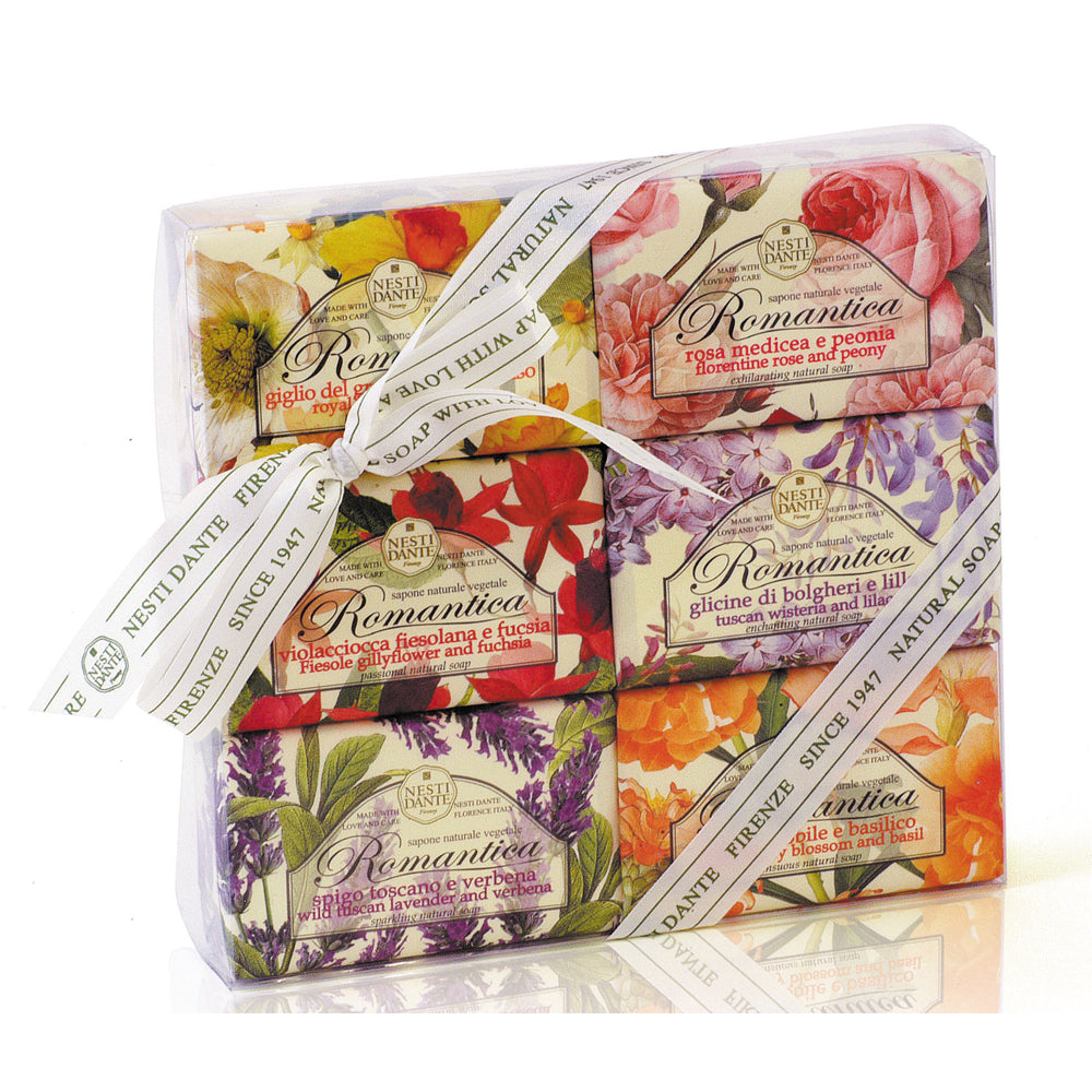 Gavesæt 6x150g Romantica håndsæber
