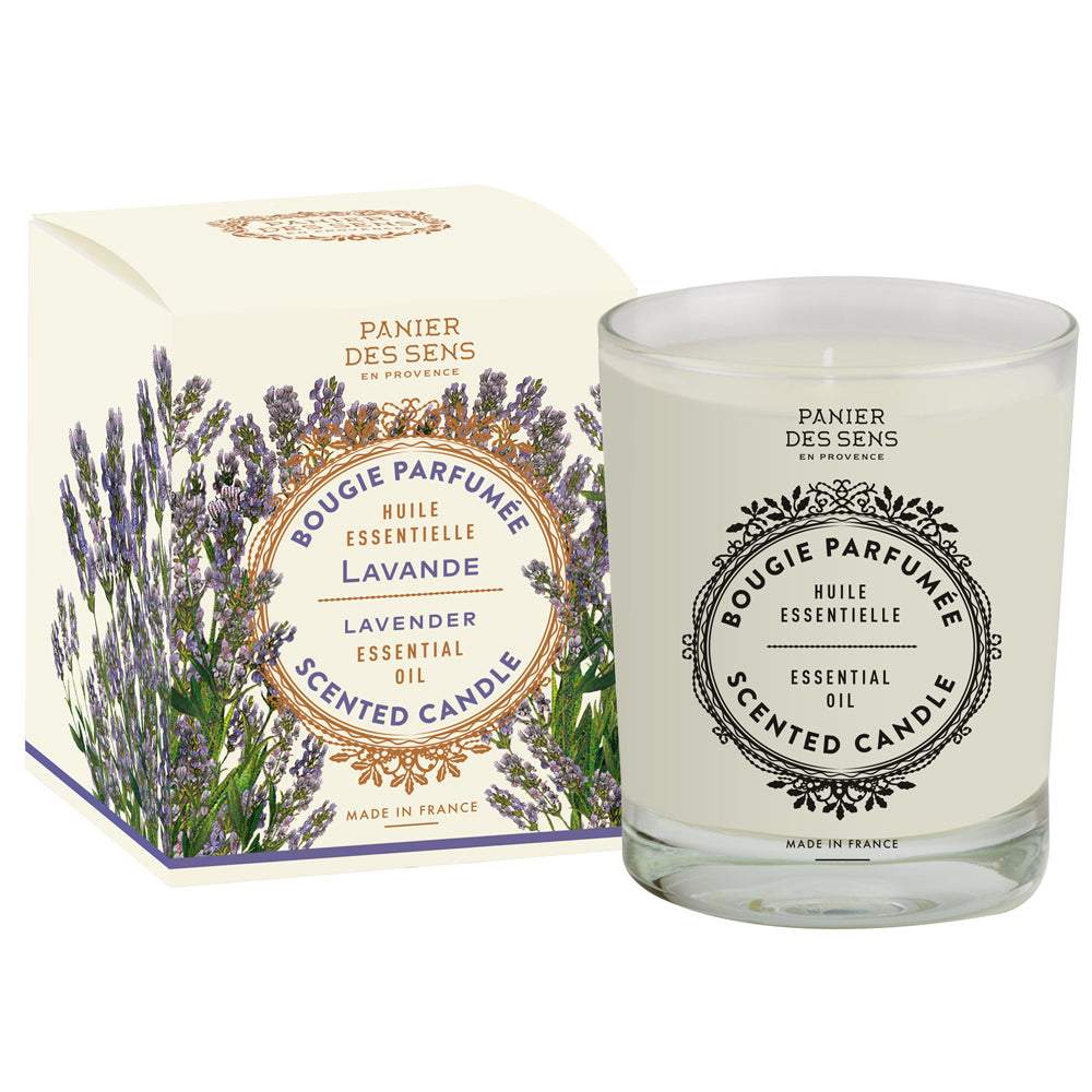 Duftlys lavendel æterisk olie 180g