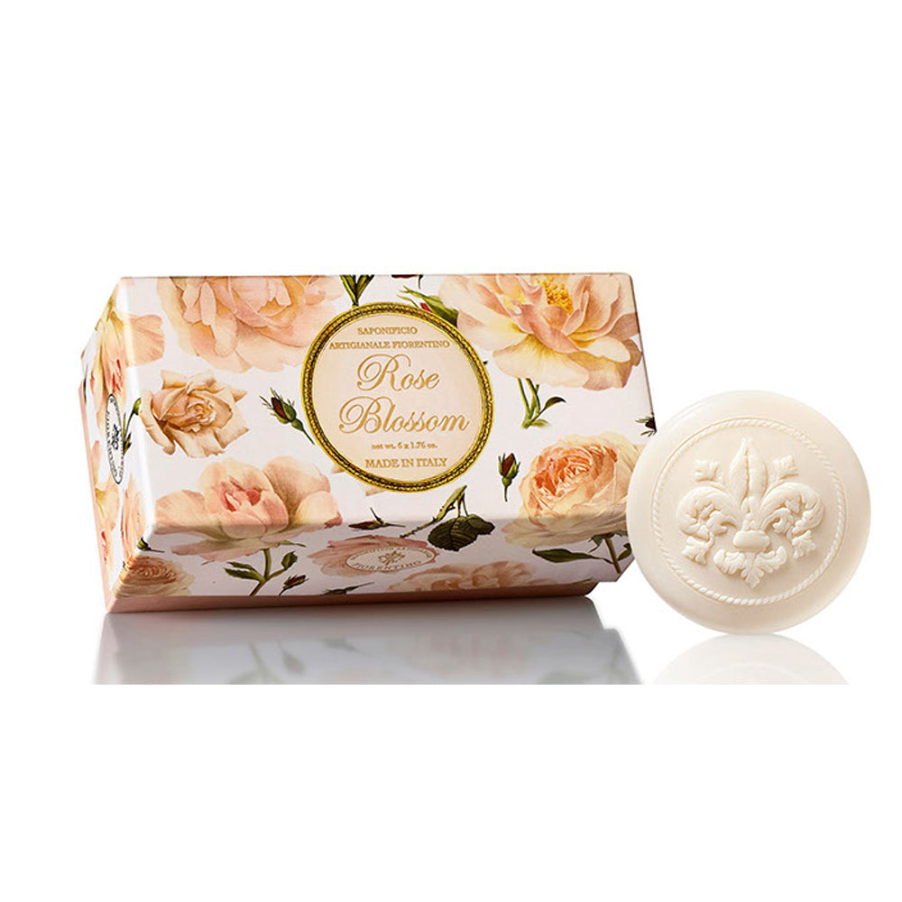 Vegetabilsk sæbe rose i æske 6x50g
