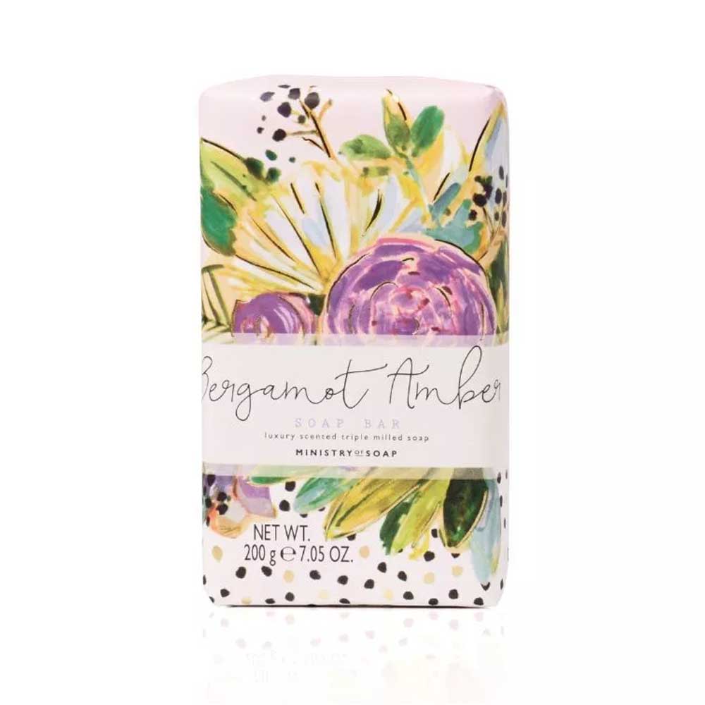 Triple milled soap Bergamot & Amber 200g