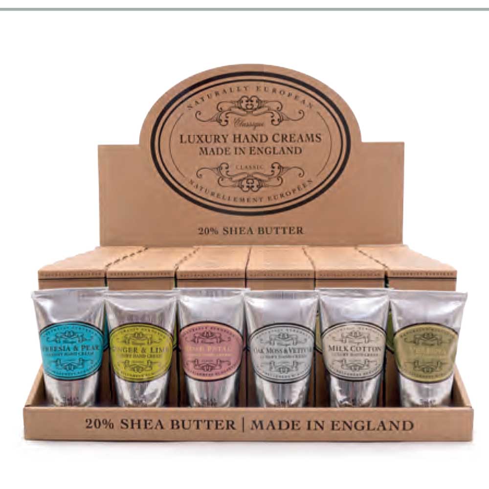 Luxury hand cream display 6 x 6 dufte + tester