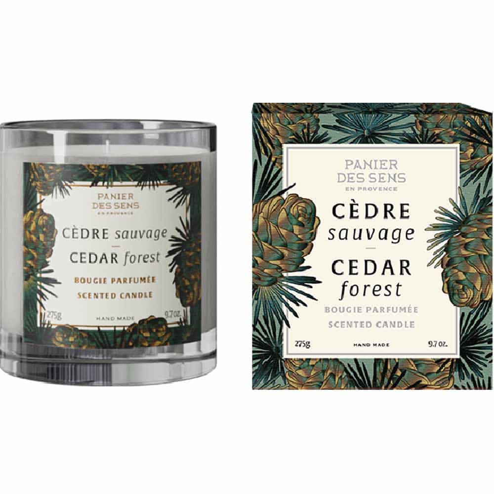 Panier des Sens Cedar Forest Duft lys 275g