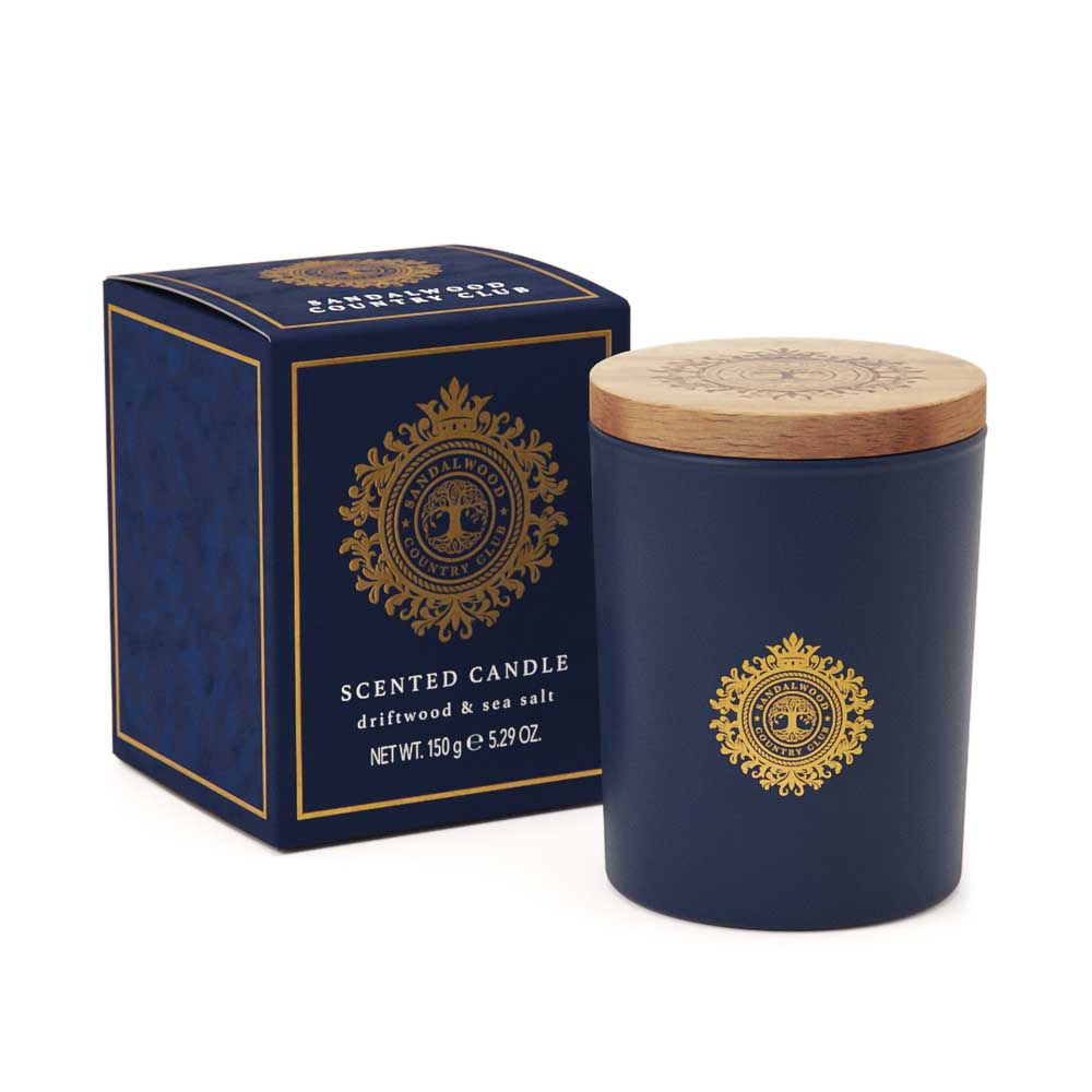 Sandelwood Country Club Duft Lys 150g Driftwood & Sea Salt