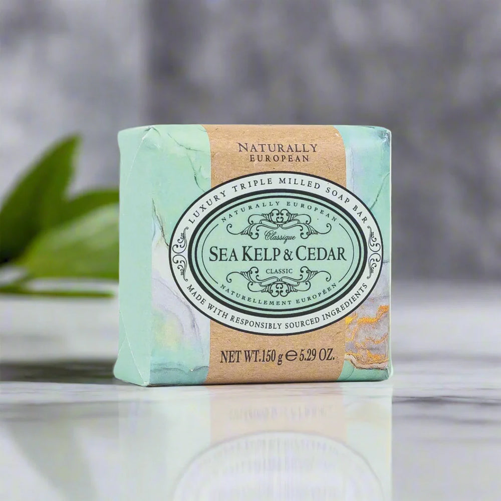 Triple Milled Soap Sea Kelp & Cedar 150g