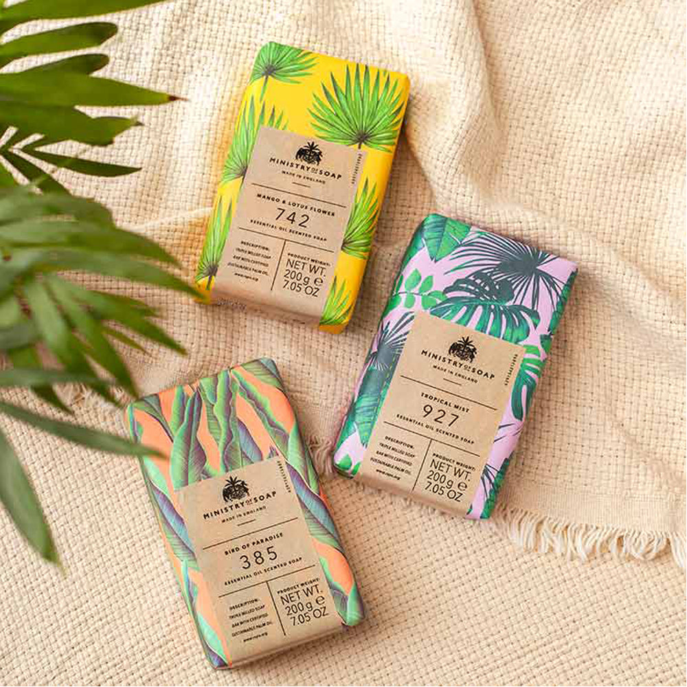 Triple milled soap Tropical Mist 200g