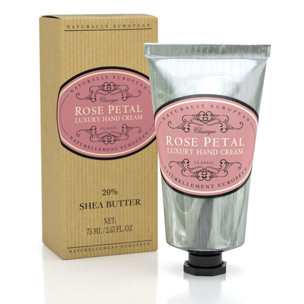 Luxury hand cream rose petal 75ml.