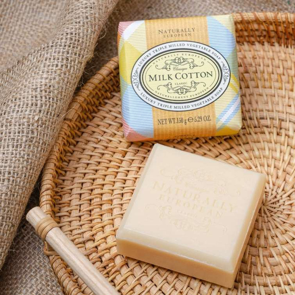 Triple milled soap Milk Cotton 150g