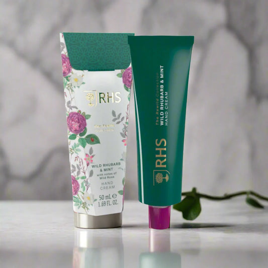 RHS The Rewild Collection Rhubarb & Mint Hand Cream 50ml