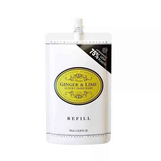 Luxury hand wash refill ginger-lime 750ml
