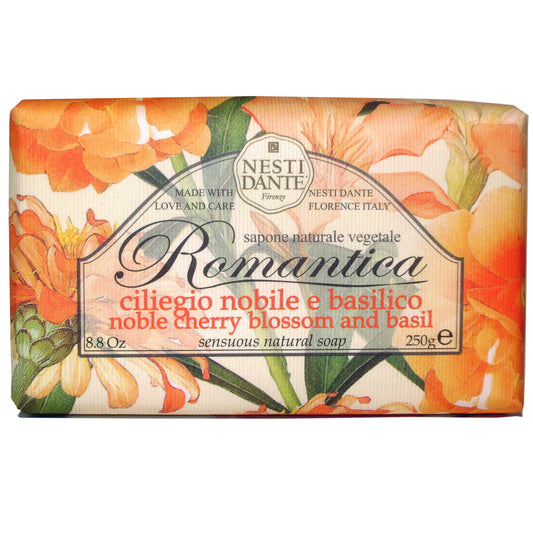 250g Sensuous natural soap Nobel cherry blossom & basil