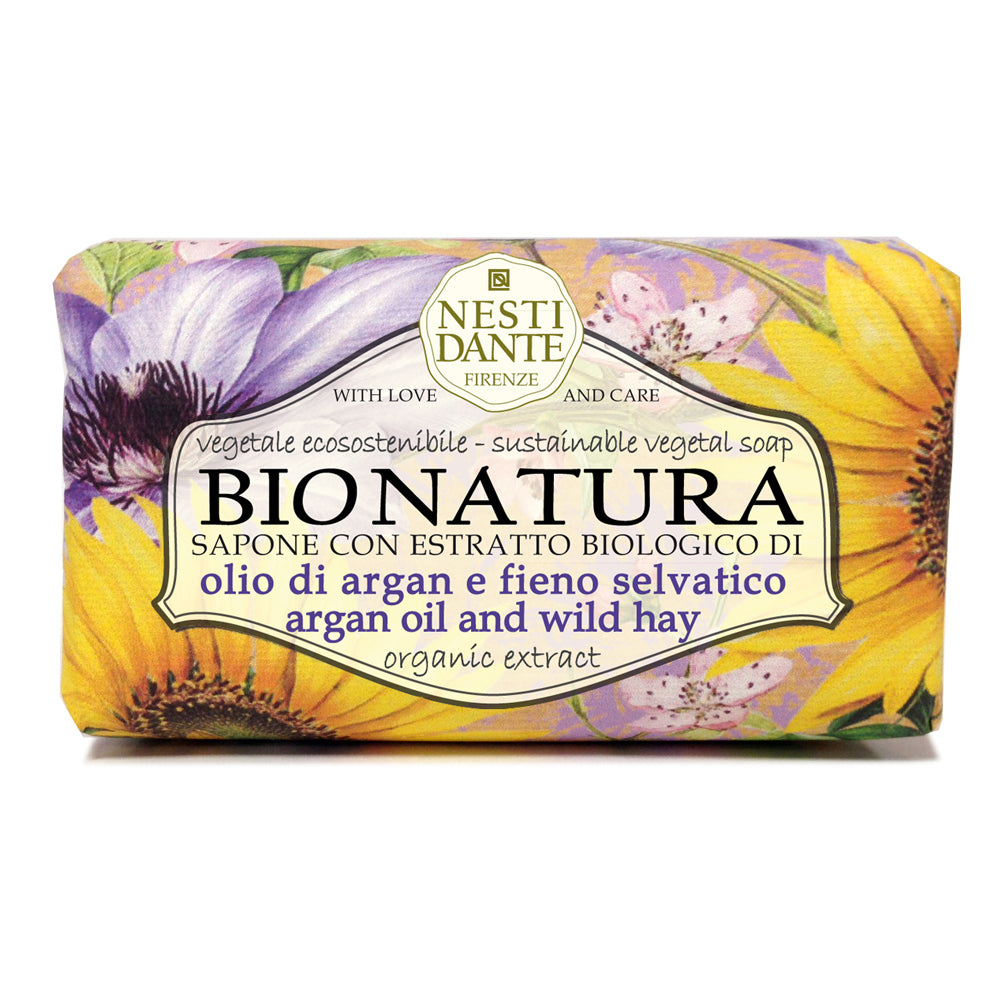 250g Fine natural soap Bio Natura argan oil & wild hay