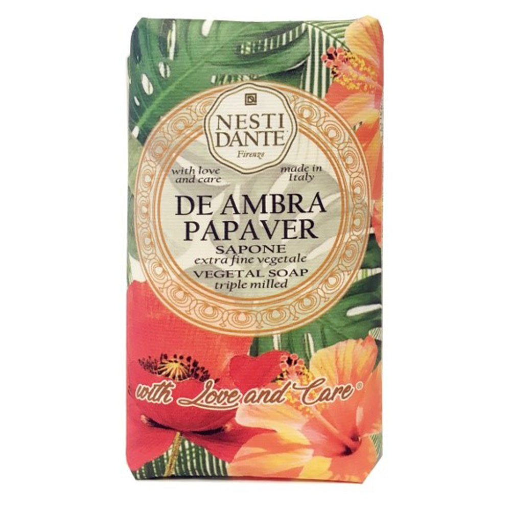 250g Fine Natural soap De Ambra Papaver