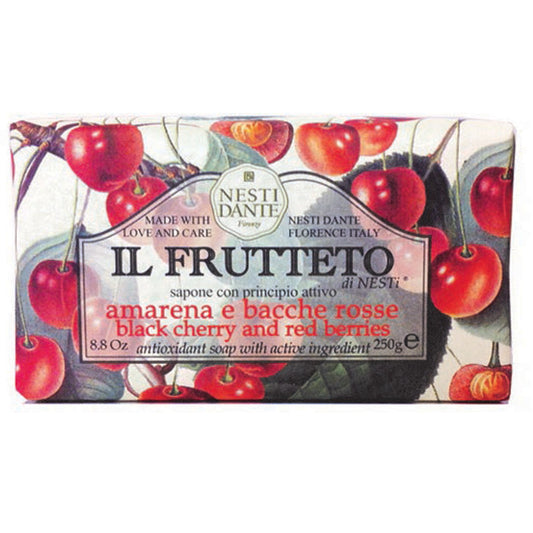 250g Fine Natural soap Black cherry & red Berries