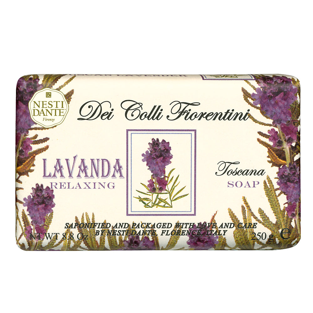 250g Fine natural relaxing lavender soap.
