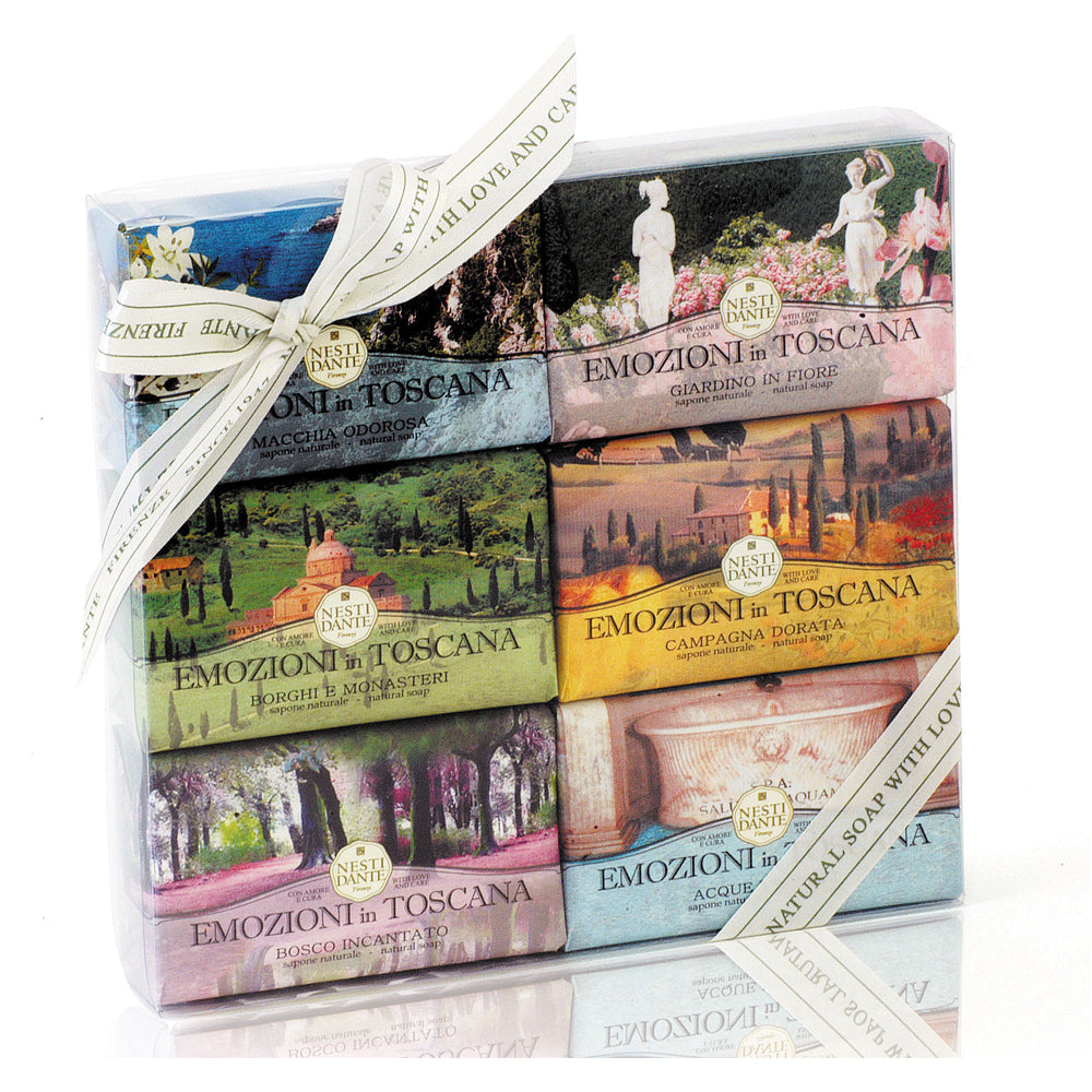 Gavesæt 6 x150g Emozioni in Toscana håndsæber