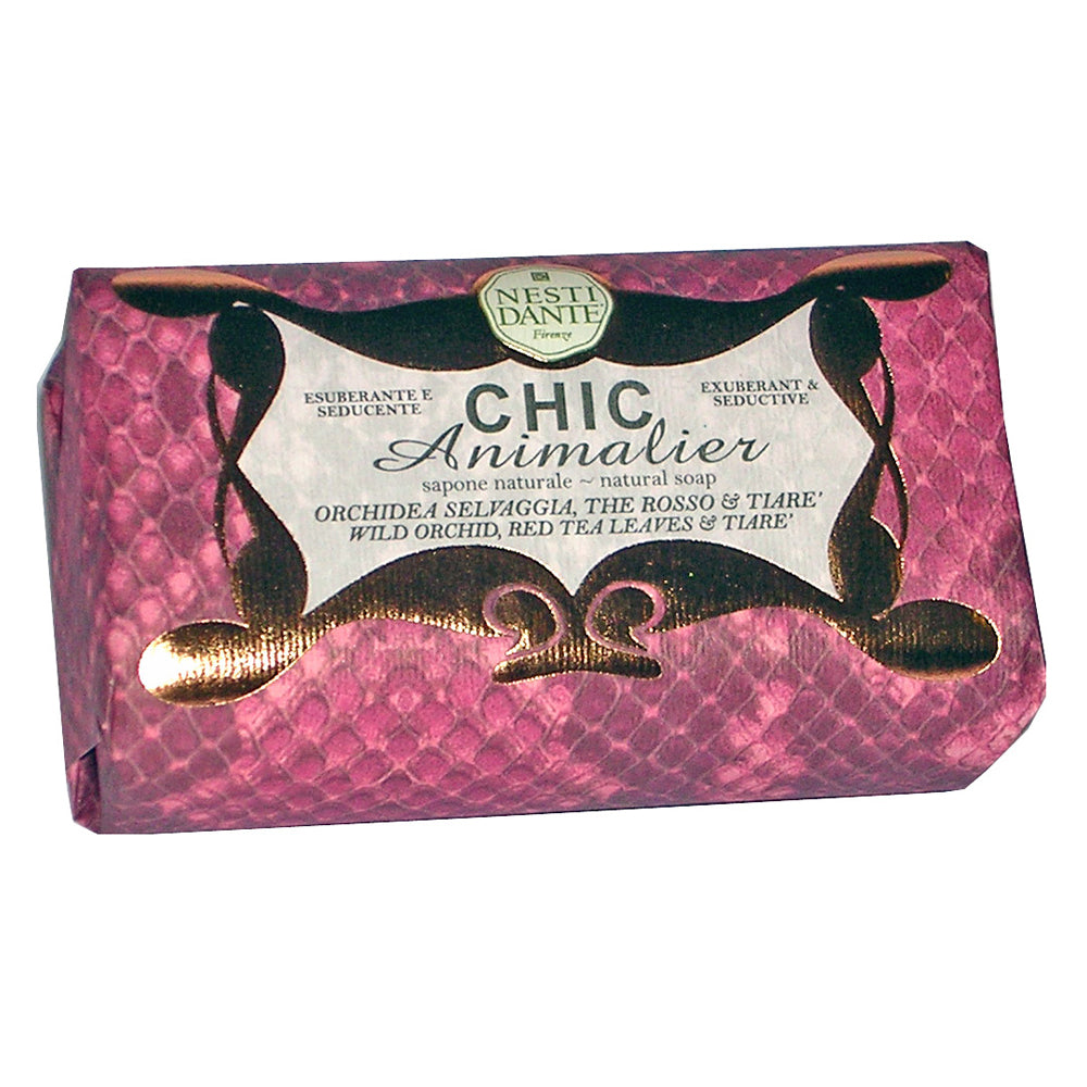 250g Fine Natural soap Chic Animalier RED