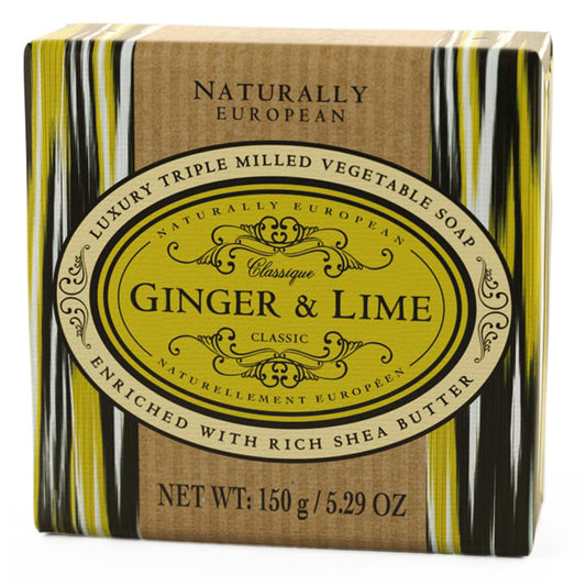 Triple milled soap Ginger lime 150g.
