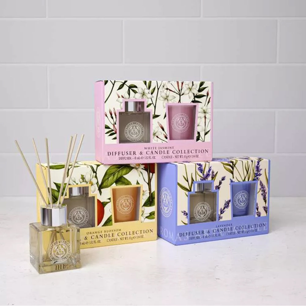 AAA Lavendel Diffuser & candle gavesæt