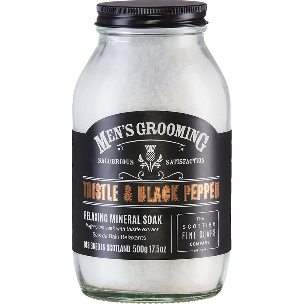 Muscle soak - Bade salt 500g Thistle & Black Pepper