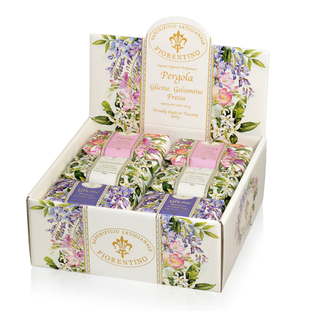 Skønne vegetabilske sæber i display ES 56