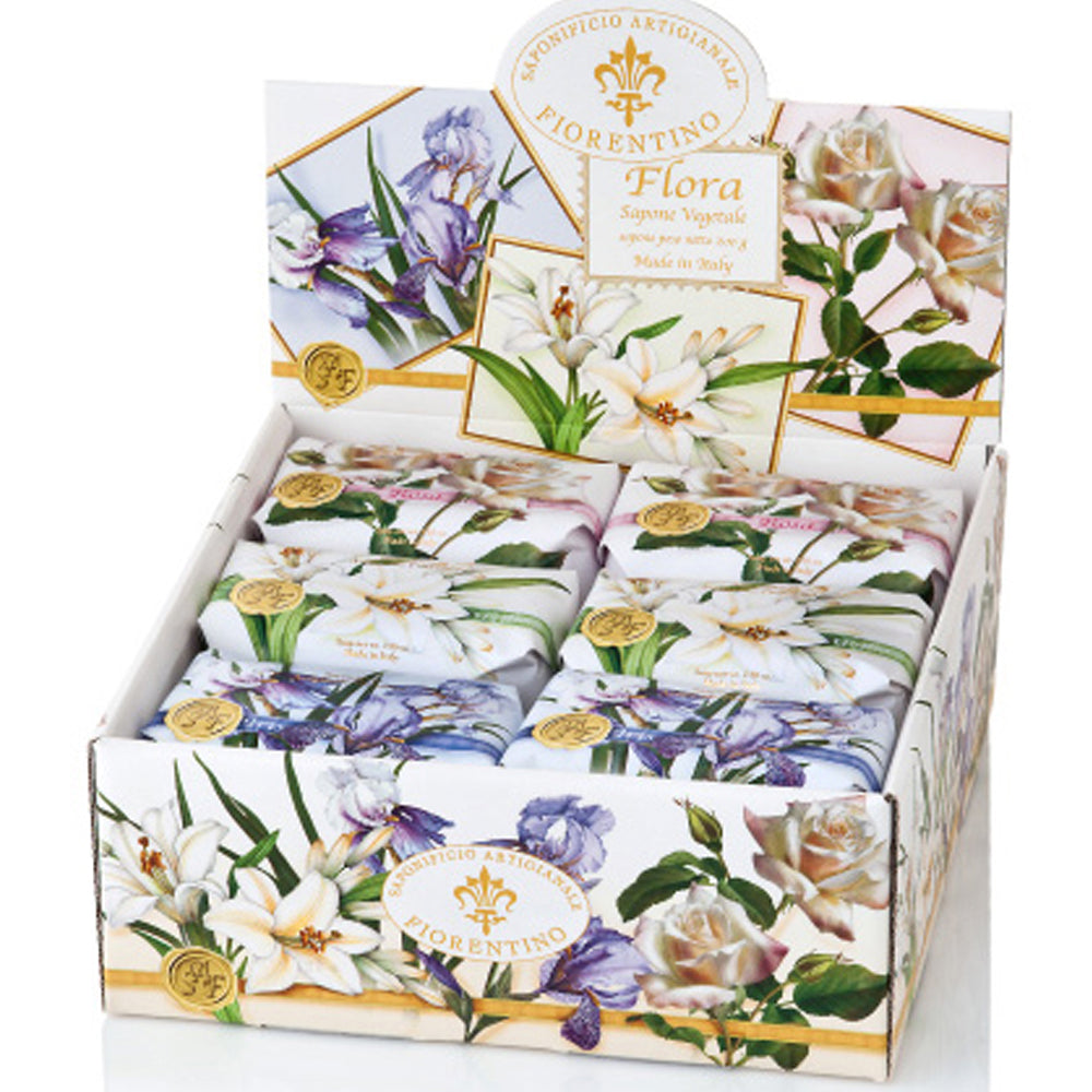 Skønne vegetabilske sæber i display