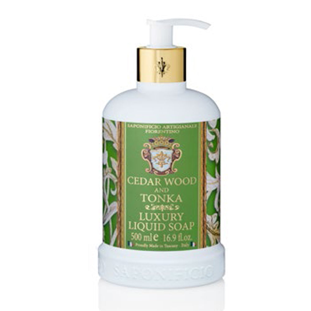 Luksus håndsæbe Cederwood & Tonka 500ml - Rabat ved køb af 12 stk