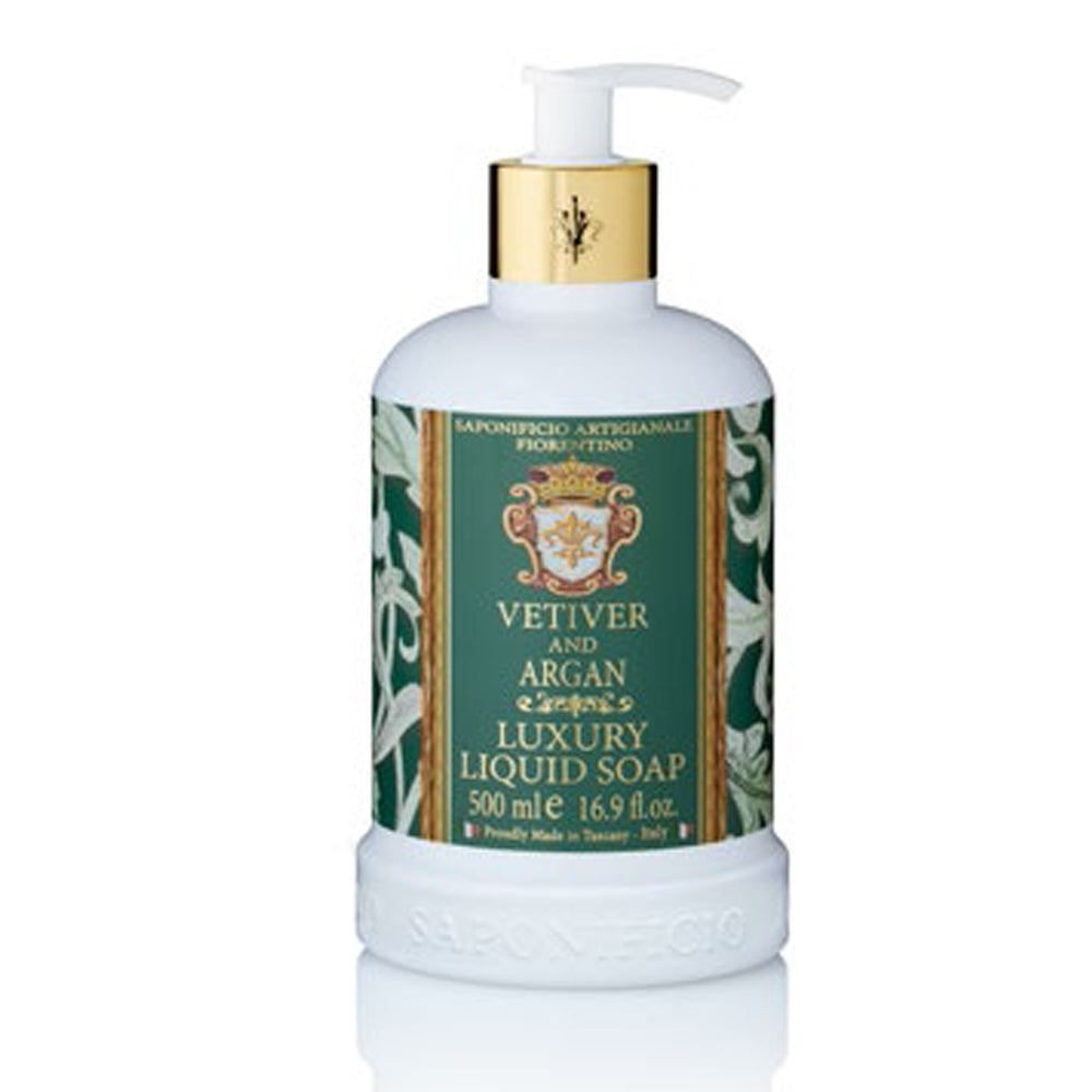 Luksus håndsæbe Vetiver & Argan 500ml - Rabat ved køb af 12 stk