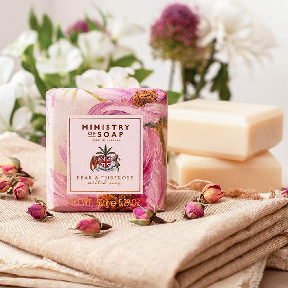 Triple milled soap peony rose 150g