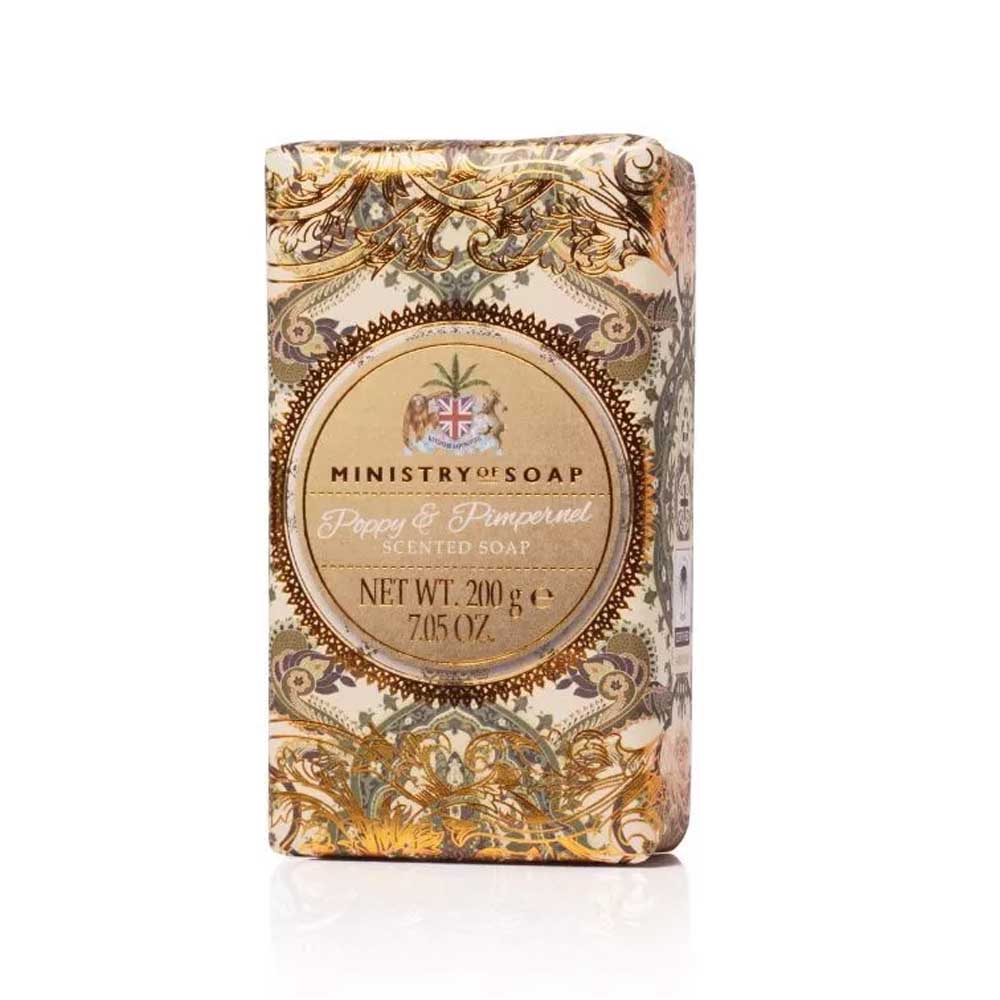 Triple milled soap Poppy & Pimpernel  200g