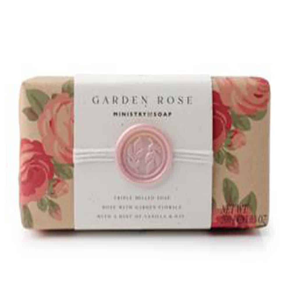 Ministry of soap Garden rose soap bar 200g