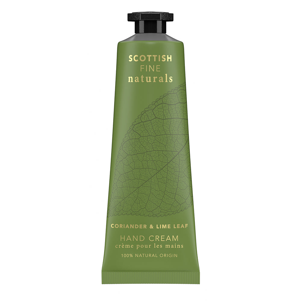 TESTER - Scottish Fine naturals Hand cream 30ml Coriander & Lime
