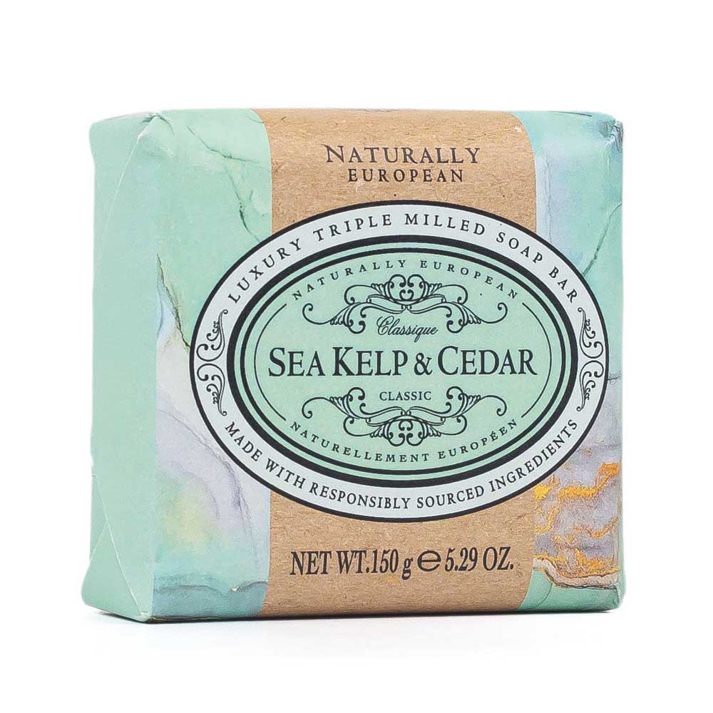 Triple Milled Soap Sea Kelp & Cedar 150g