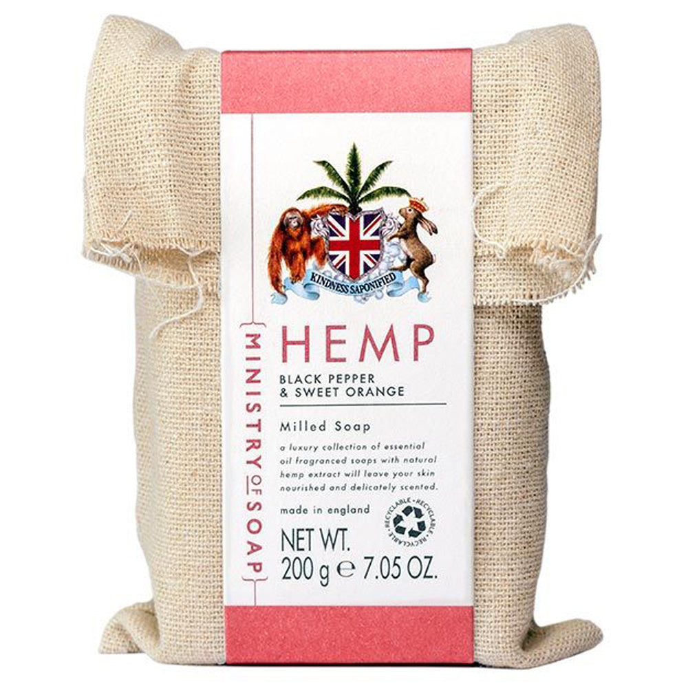 Ministry Of Soap Hemp Black Pepper & Sweet Orange 200g