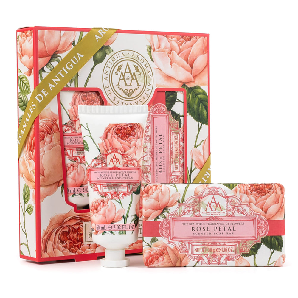 AAA Gavesæt Håndsæbe og Håndcreme Rose Petal