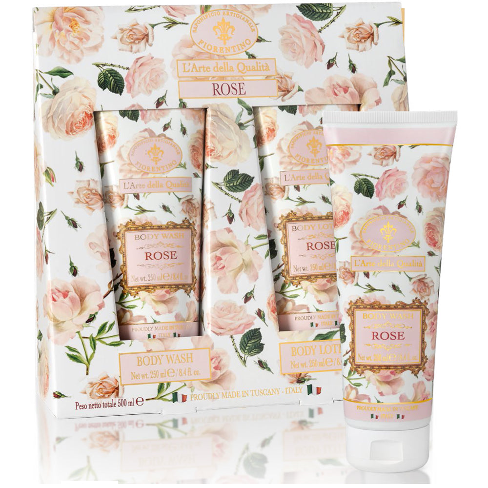 Fiorentino Laguna Blu Body Wash & Body Lotion Rose