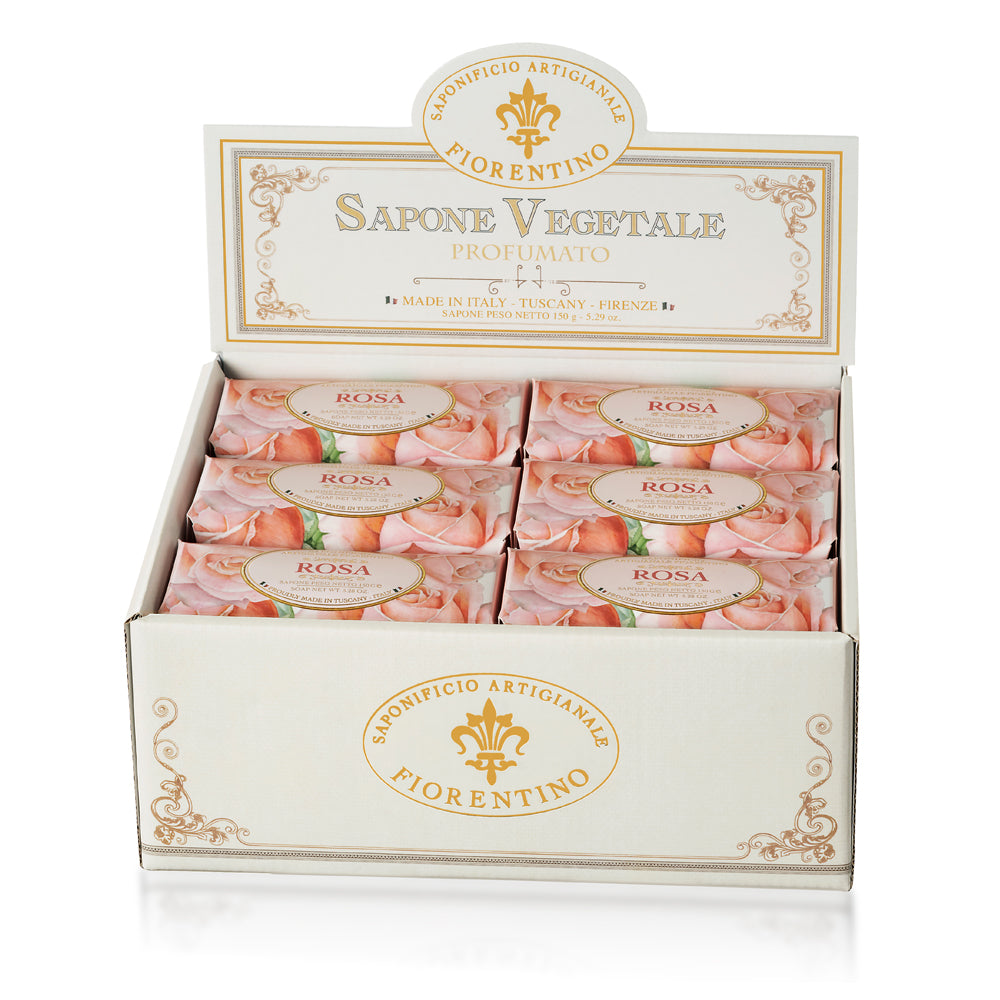 Fiorentino Rose Sæber i Display 150g