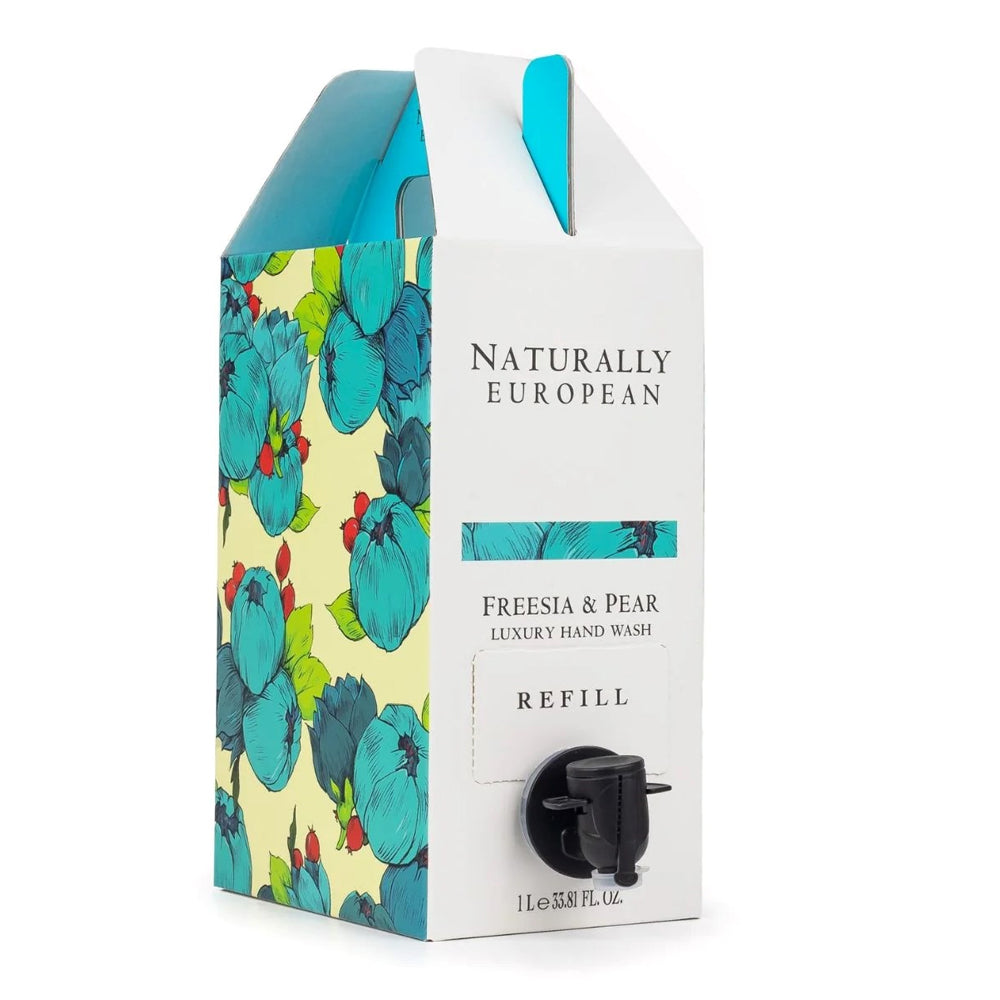 Naturally European Håndsæbe Refill Freesia & Pear 1L