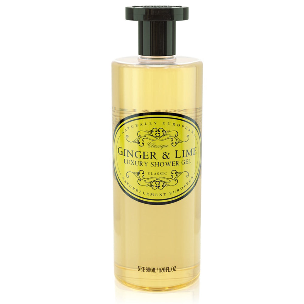 Luxury shower gel ginger lime 500ml.
